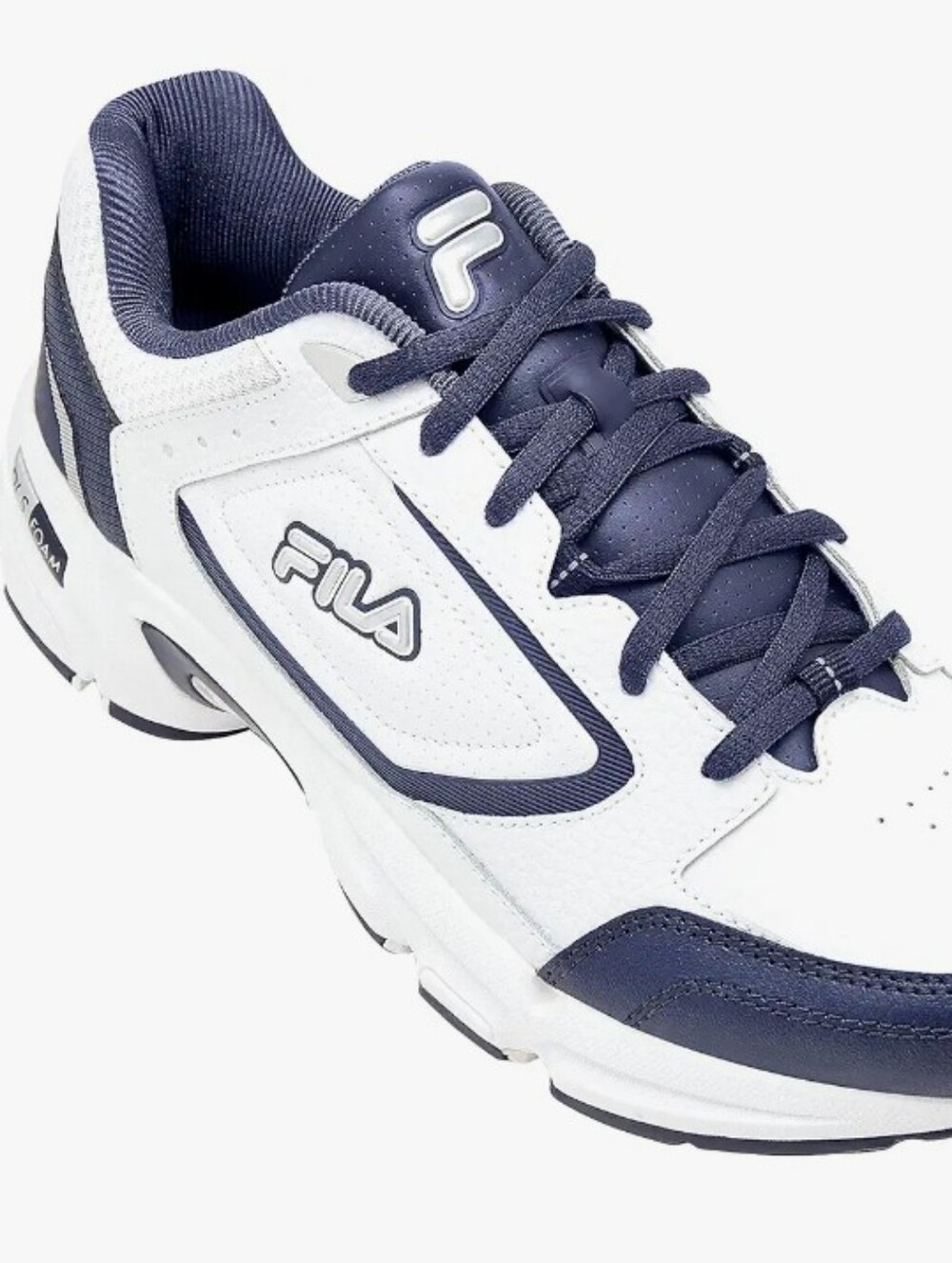 -- Fila DLS FOAM White and Blue Sneakers
